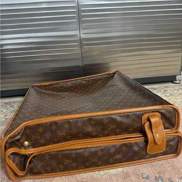 Louis Vuitton Vintage 80s/90s Monogram Garment Brown Luggage Bag - Picture 10 of 16